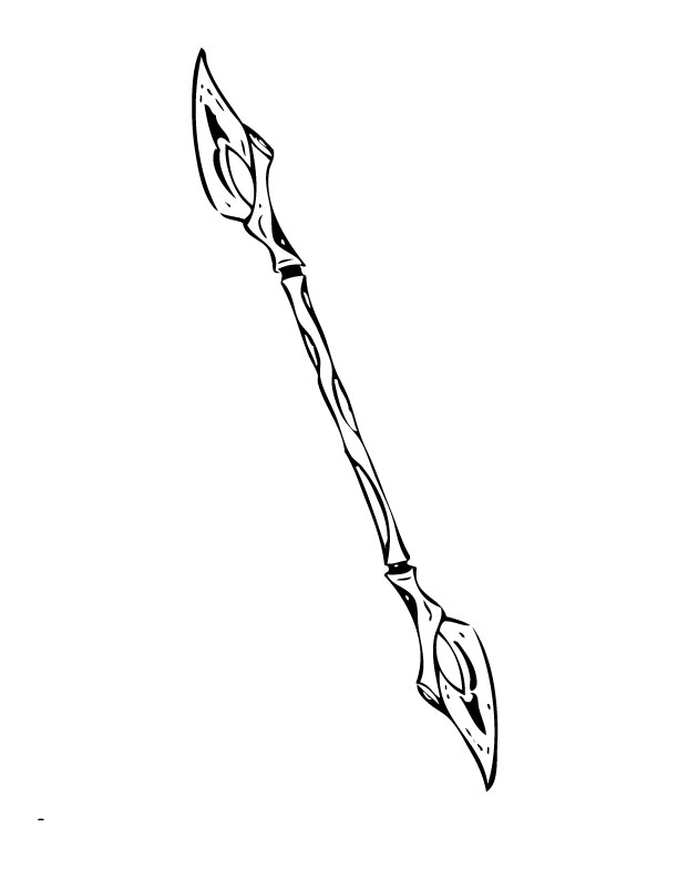 Double Bladed Staff By Aivenn6 On Deviantart