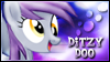 Ditzy Doo -purple hair- Stamp