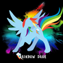 Rainbow Dash Silhouette T-shirt Design