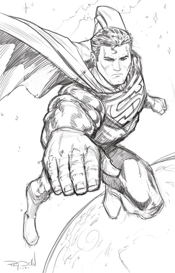 SUPERMAN: THE MAN OF STEEL - Warm-up sketch