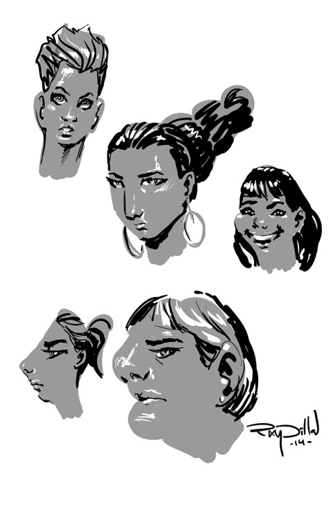 Experimental Lady Heads!