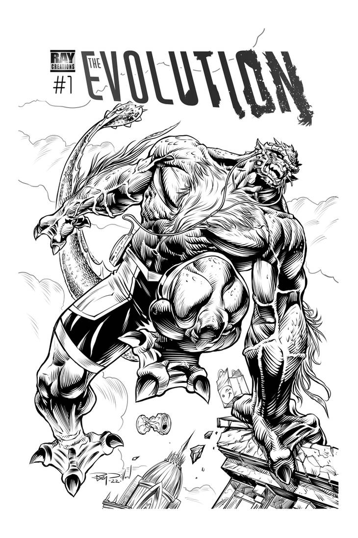 Involution Comic EVOLUTION #1 Cover Inks! by RayDillon on DeviantArt