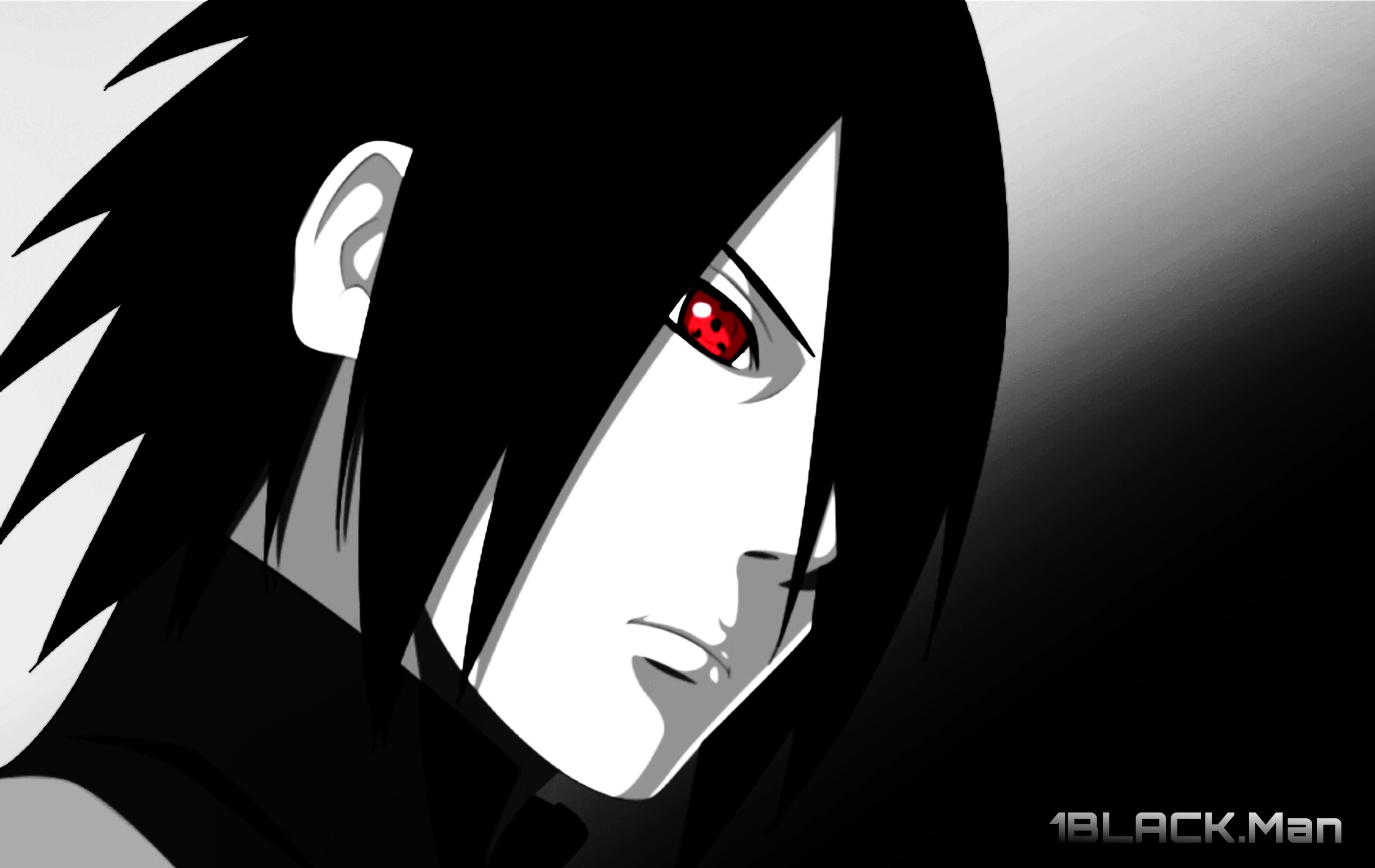 Sasuke Classico Colorido Sharingan by ADMUlielson on DeviantArt