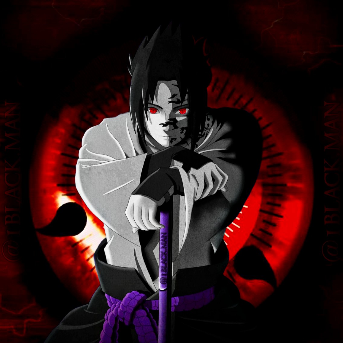 Sasuke Classico Colorido Sharingan by ADMUlielson on DeviantArt