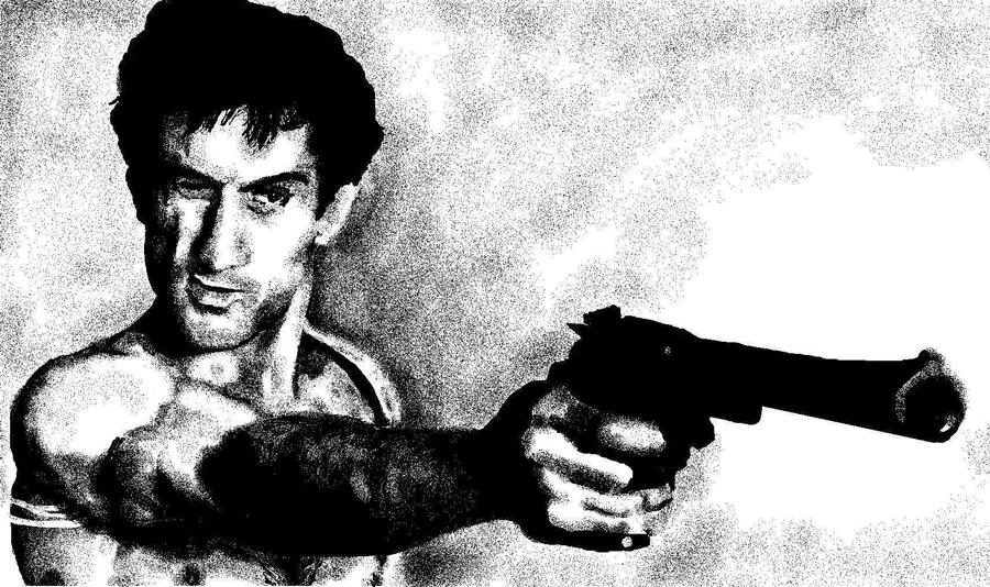 Taxi Driver in paint