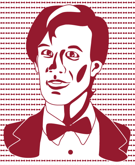 Matt Smith Monochrome Vector Art (Flat)