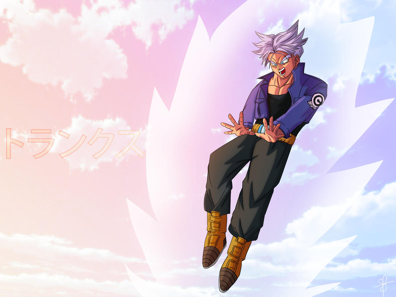 Ultimate Trunks charging up his Burning Attack by sheptakurama on ...