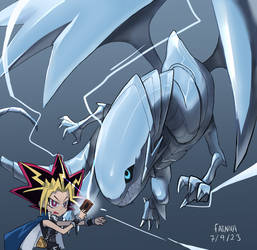 Grandpas Blue Eyes White Dragon