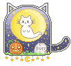 Halloween Kitty Pixel