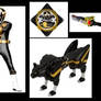 Black NinjaStar Ranger and Zord