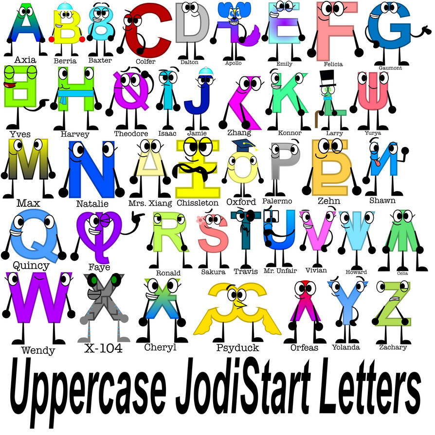 Letterstart Underjo All my Uppercase JumpStart Letters. by JodiTube on DeviantArt