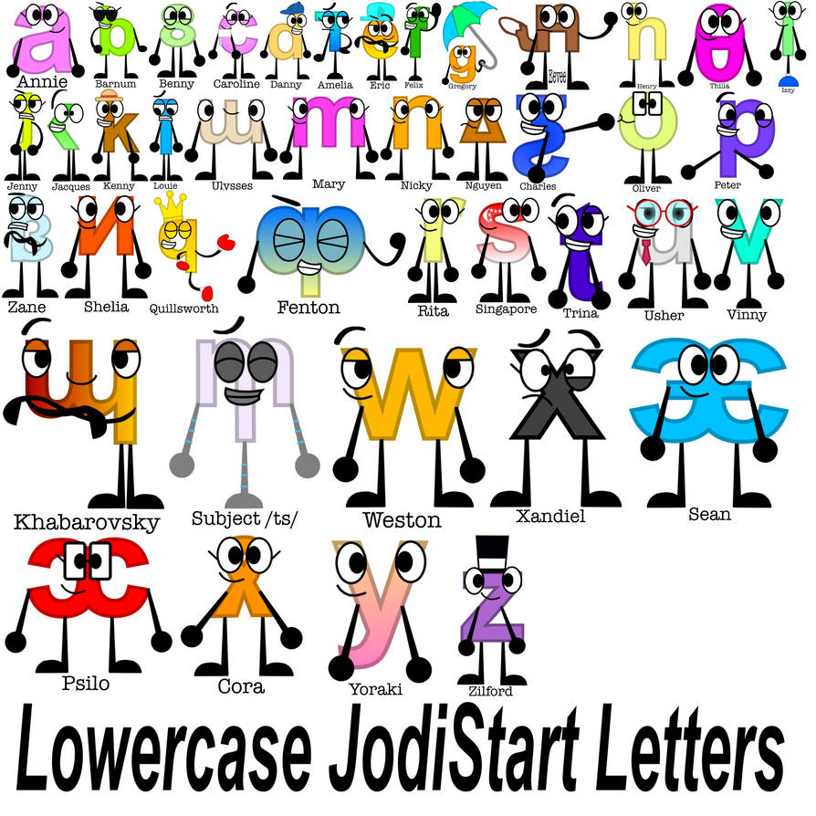 Jump Start Letter Rapper All my Lowercase JumpStart Letters by JodiTube on DeviantArt