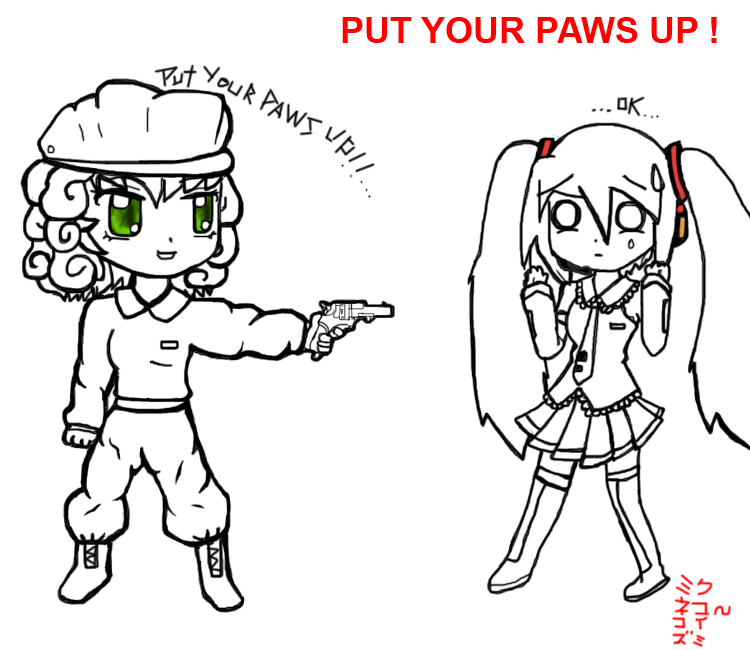 Put your Paws Up Miku