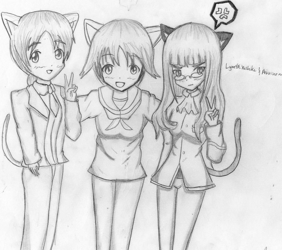 Lynette,Yoshika And Perrine