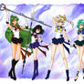 Outer Senshi: Pluto, Saturn, Uranus and Neptune