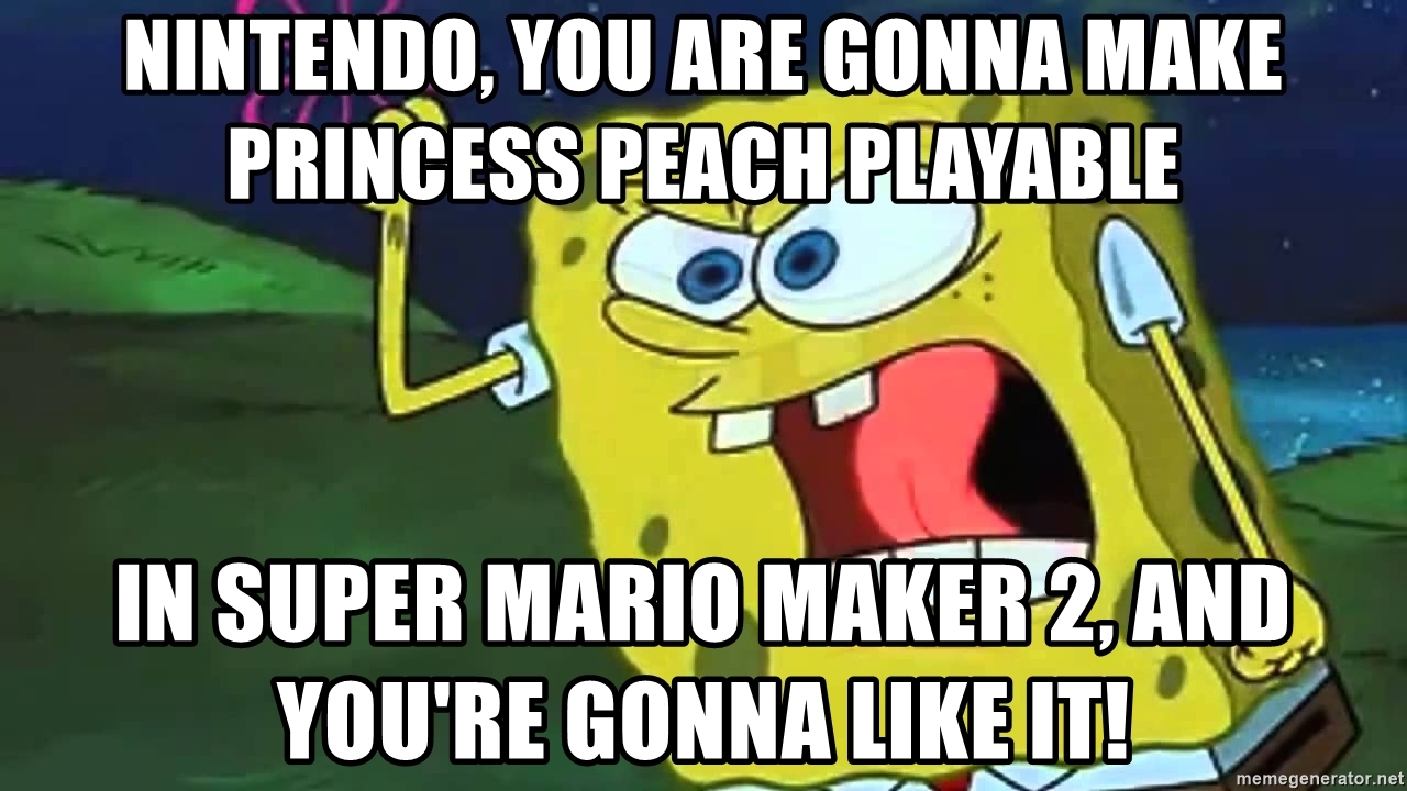 Petition · Make Princess Peach playable in Super Mario Maker 2. ·