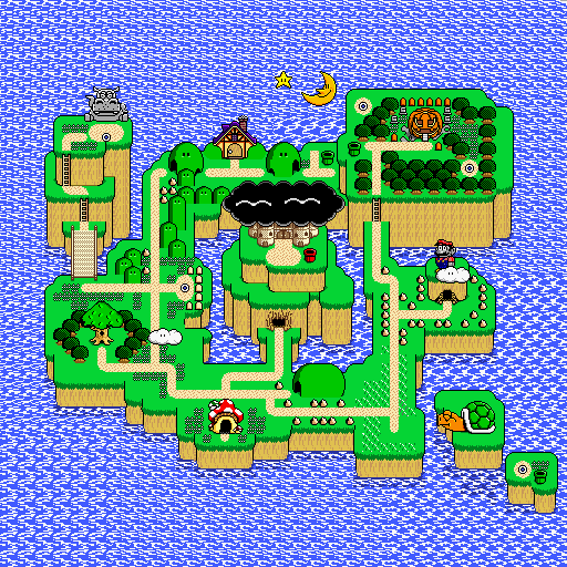 Fall Mario Map Mario Land Map Colorized by ASDFGHJKLDQREW on DeviantArt