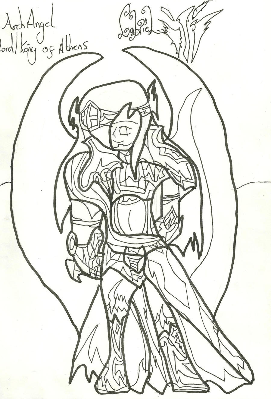 Gabriel War Pic: Uncoloured