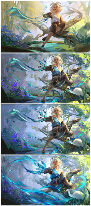 commission painting process