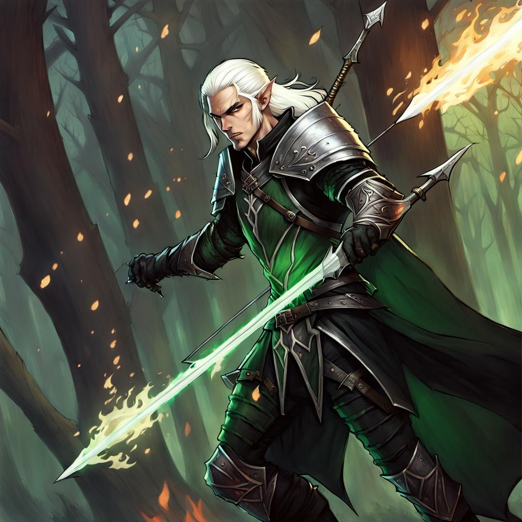 Dnd Rogue Male Elf Blond White Hair All Black L By Eldosterone On Dnd rogue male elf blond white hair all black l by eldosterone on