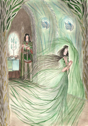 Melian leaving Doriath by Murrauddin Melian leaving Doriath by Murrauddin