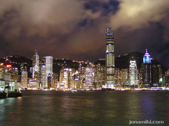 Night view of Hong Kong Island