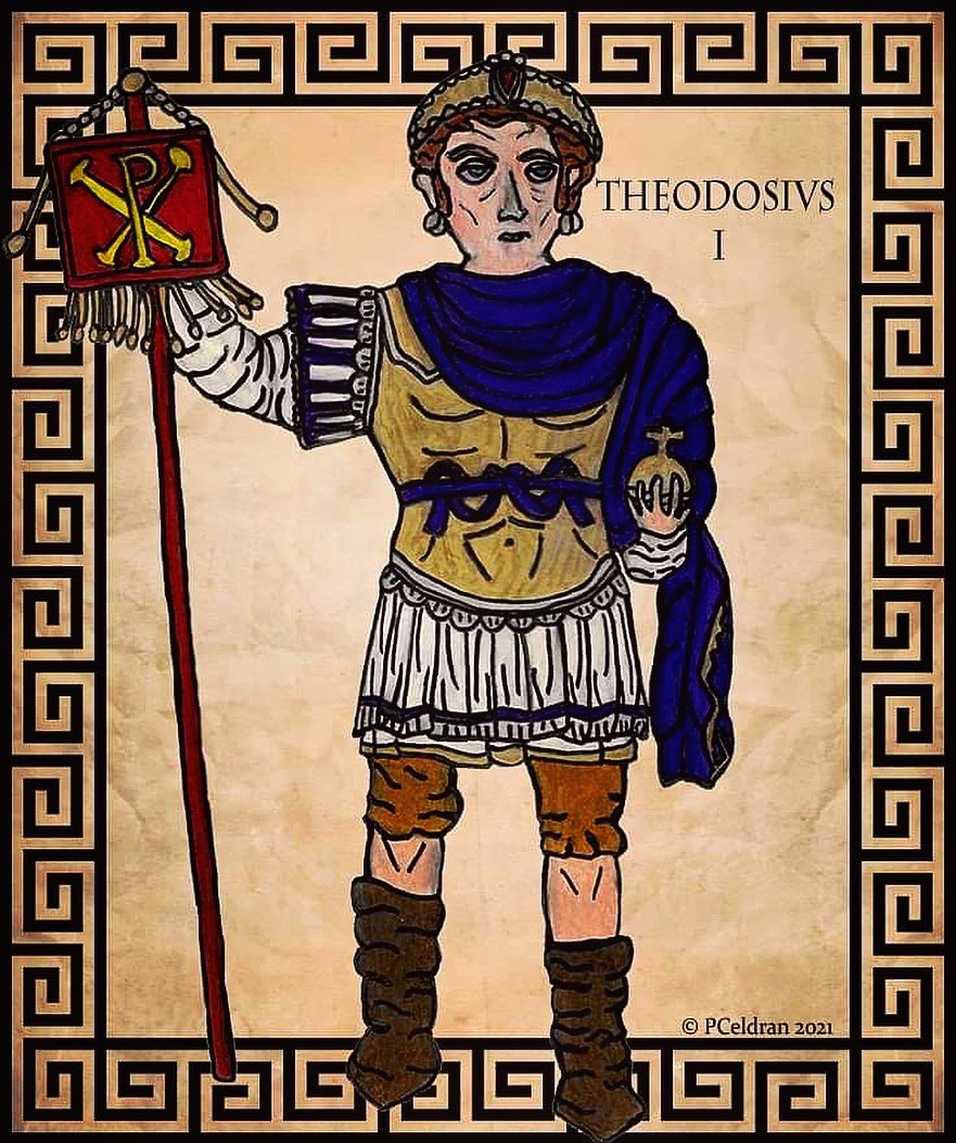 Theodius Math Emperor Theodosius I the Great (r. 379-395) by Byzantium-blogger55 on ...