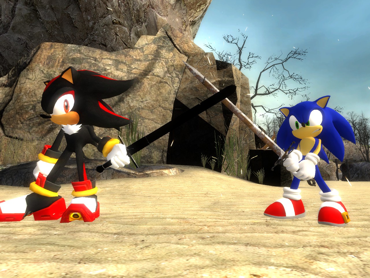 SONIC VS SHADOW! - Stick Fight The Game! 