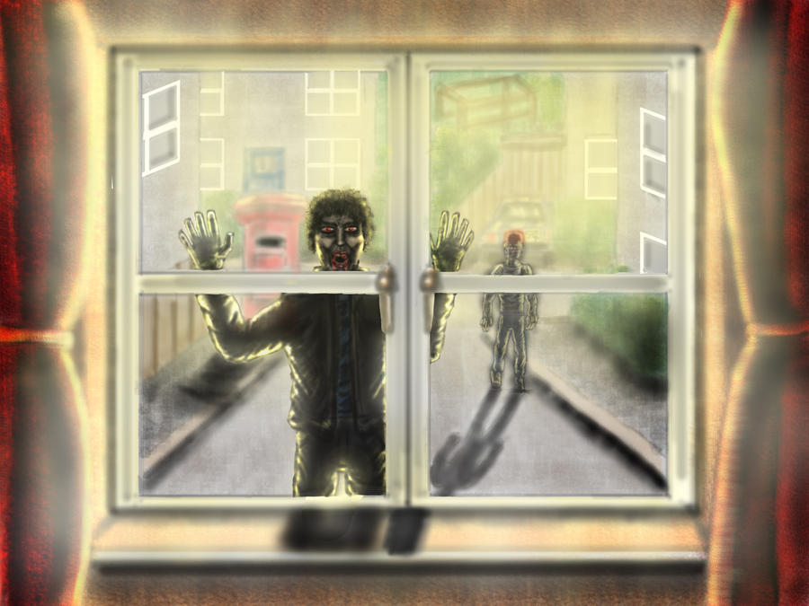 Zombie Window Scene look outside the window... zombies!! by artdragon88 on DeviantArt