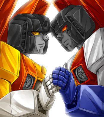 Sunstorm and Starscream