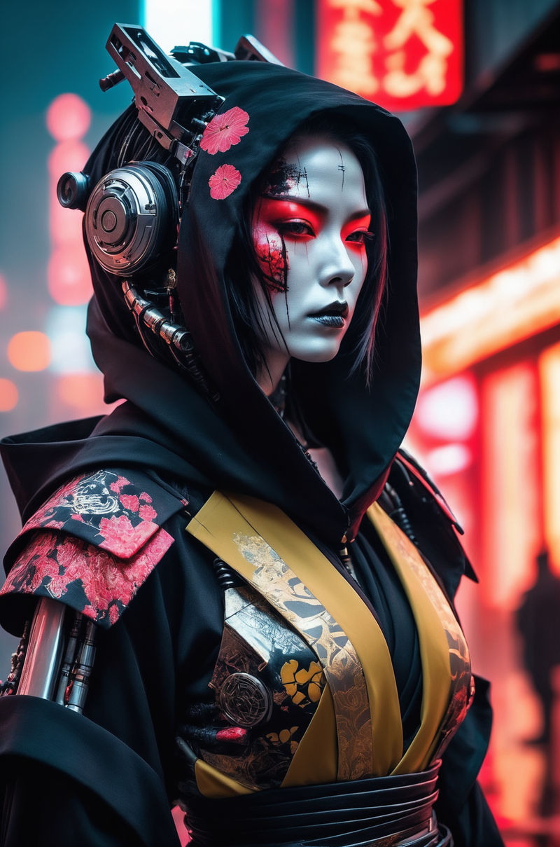Deviantart Radaikai Cyber Geisha by RadaikAI on DeviantArt