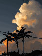 Cloudy Sunset in Key West (pixel art)