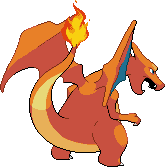 Hi-Res BW Charizard (back)