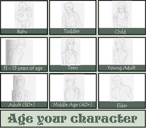 Age Your Character Meme: Sketch ver