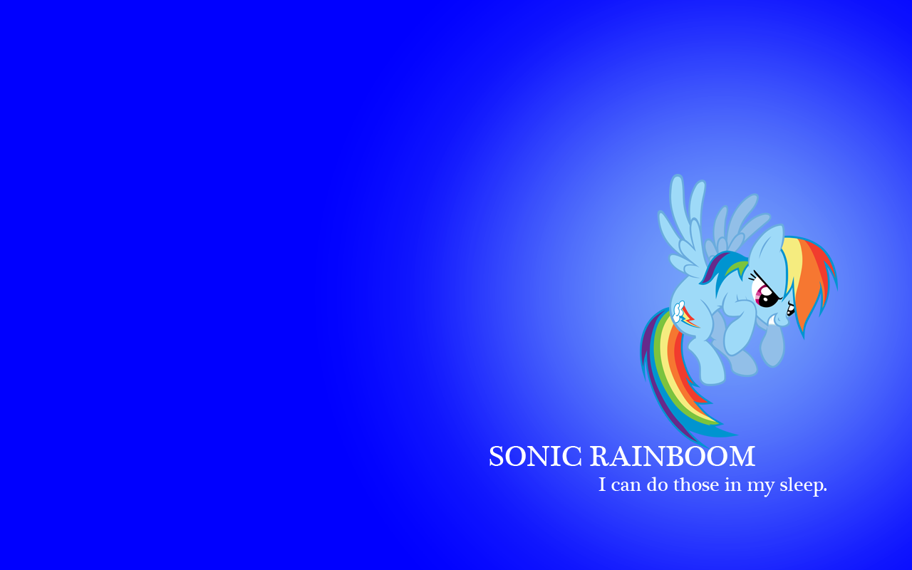 Sonic Rainboom Wallpaper