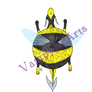 Bumblebee FLOOFLE Dragon Sticker Design