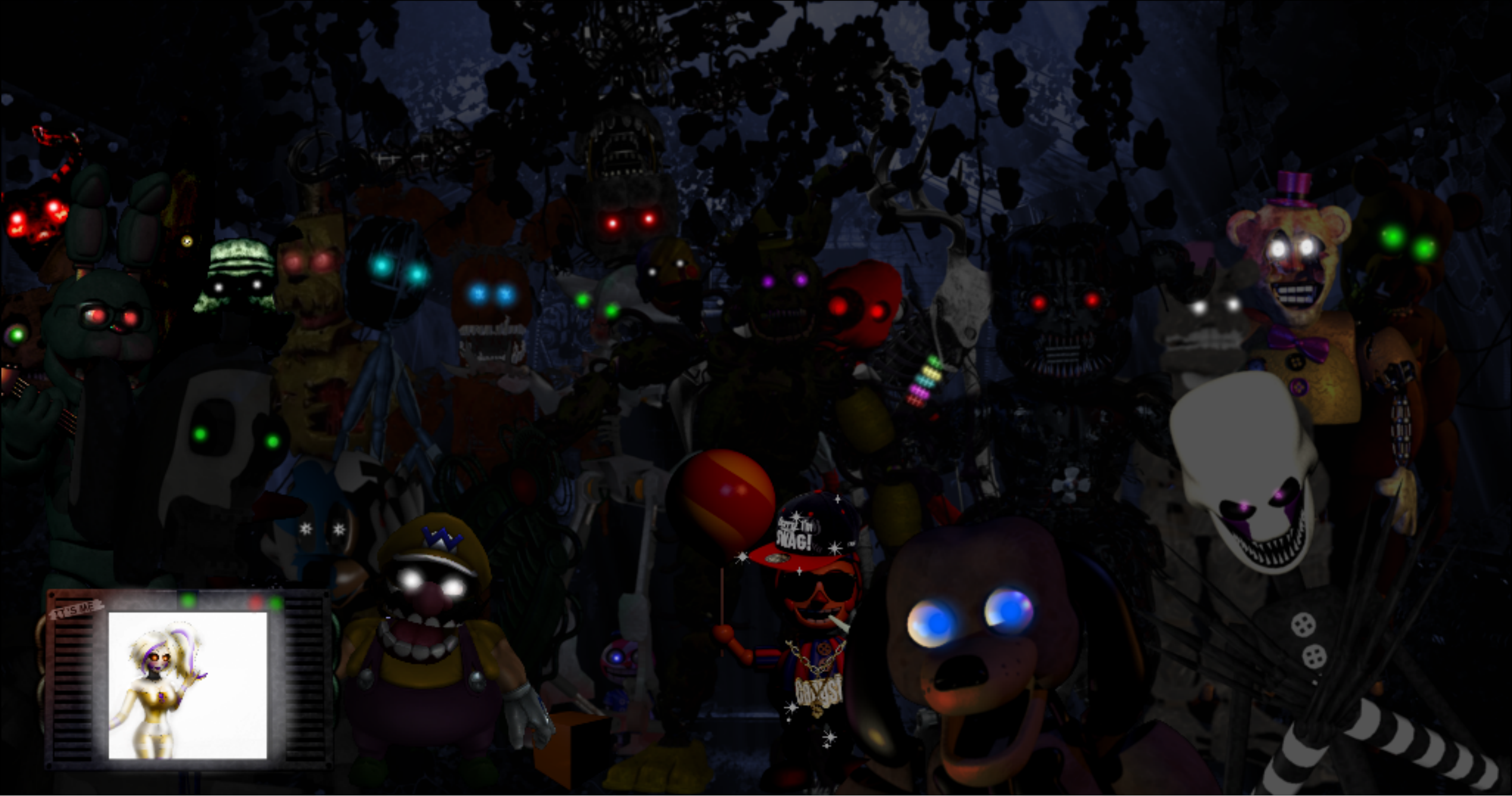 Fntf FNaF Fangame Main Antagonists/Secret Characters V3 by ...