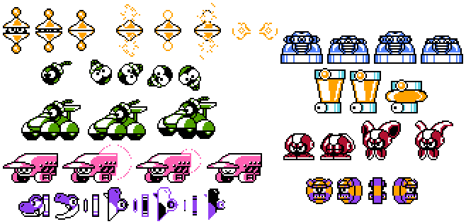 Assorted Mega Man Enemies