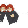 Weasley twins animagus