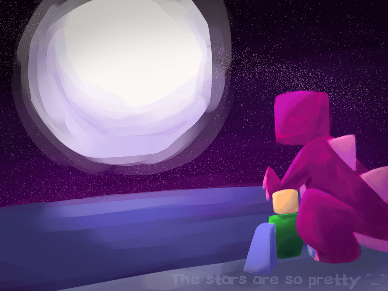 The stars are so pretty ^_^ by kaos49 on DeviantArt