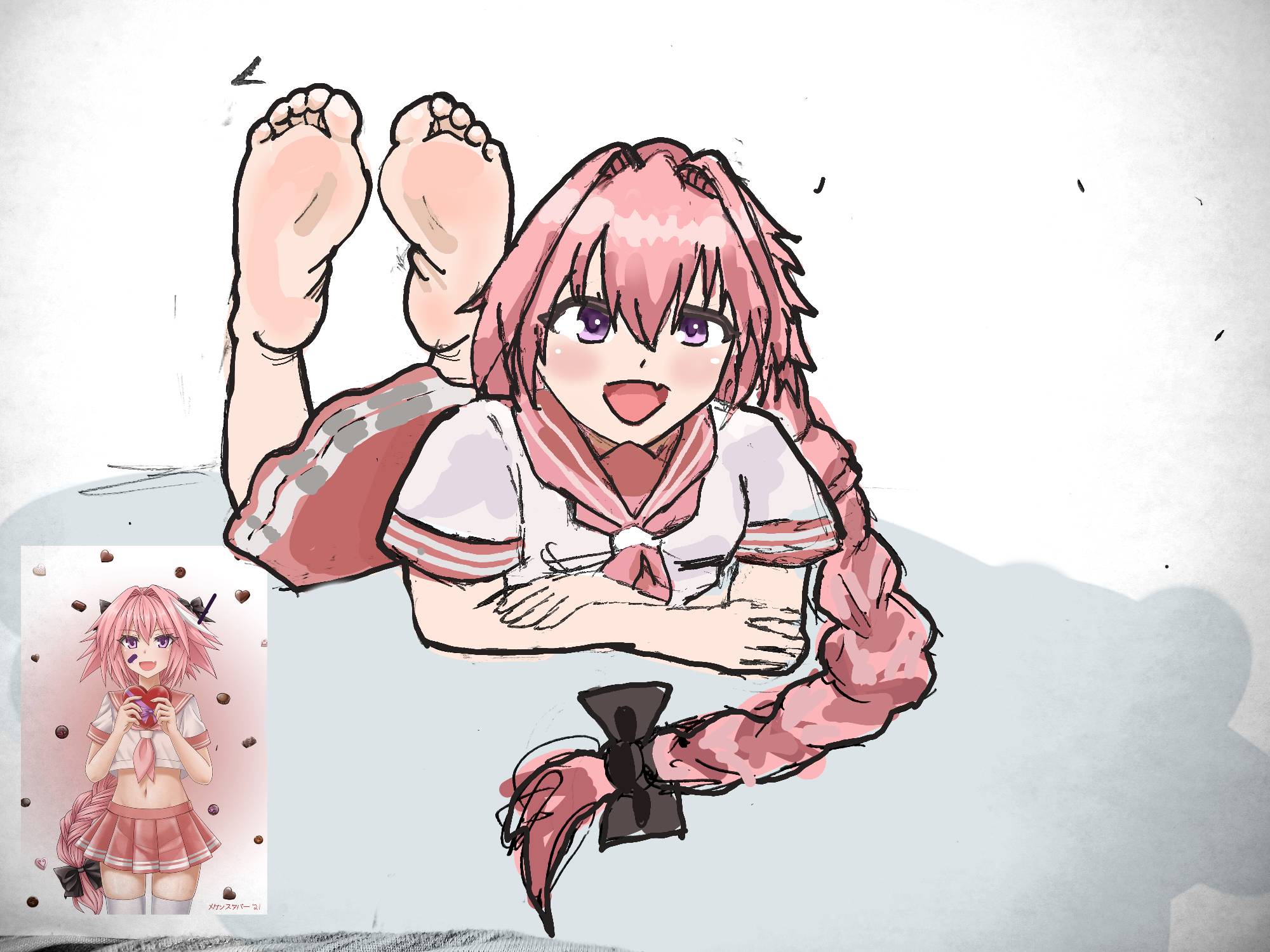 Astolfo's Feet by Jaydonoh on DeviantArt