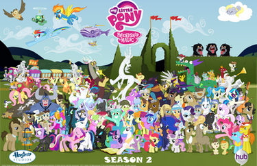 Season 2 Cast Poster Vector