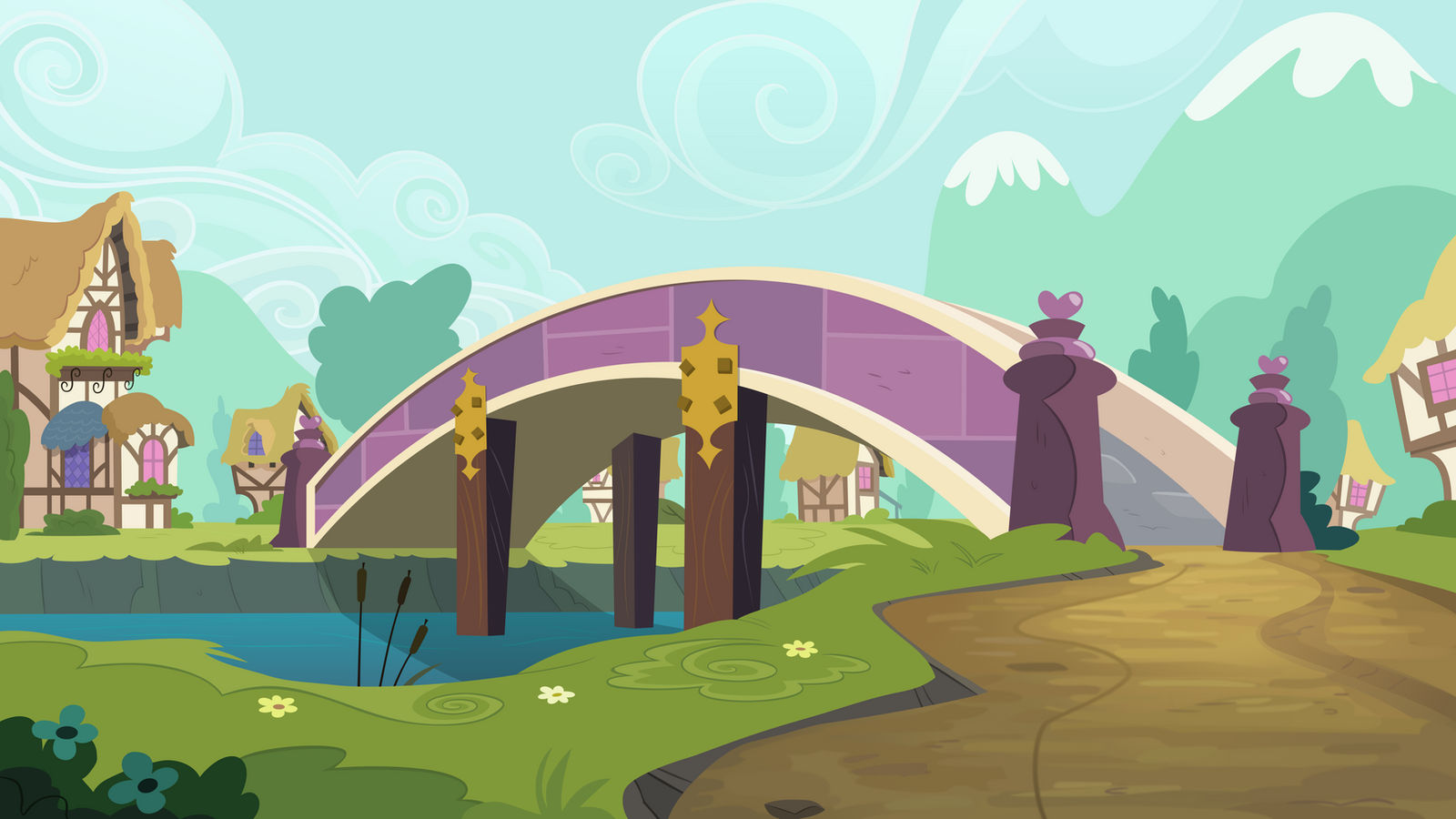 Group Background #12 - A Bridge In Ponyville