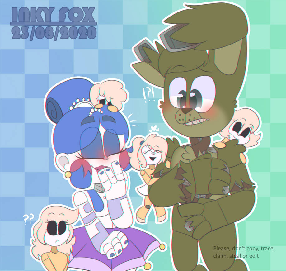 Spring Trap X Roxanne Springtrap meets the Minireenas{FNAF AU} by OakieBun on DeviantArt