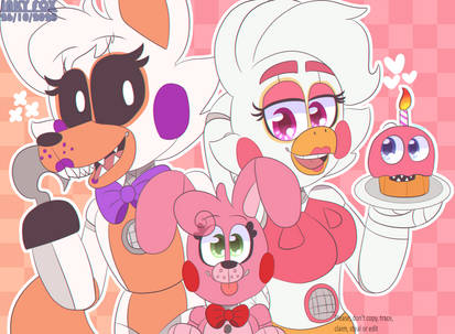 Funtime Chica and Helpy by PilloTheStar