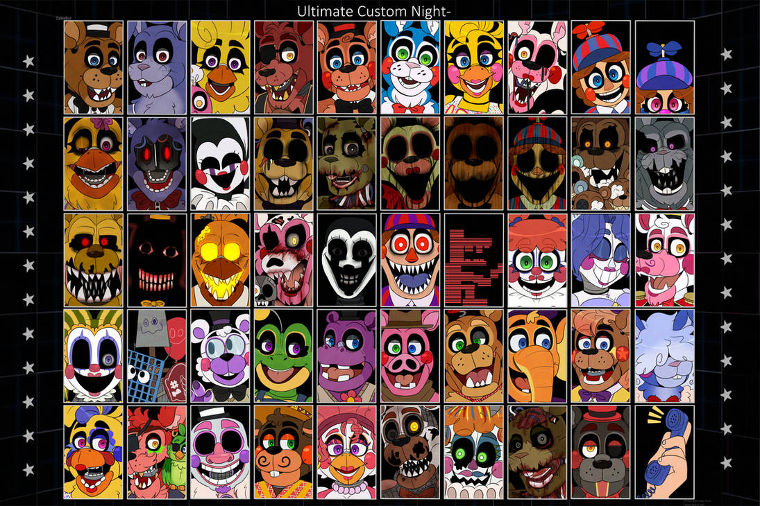 Ultimate Custom Night FNAF redraw By OakieBun On DeviantArt ultimate-custom-night-fnaf-redraw-by-oakiebun-on-deviantart