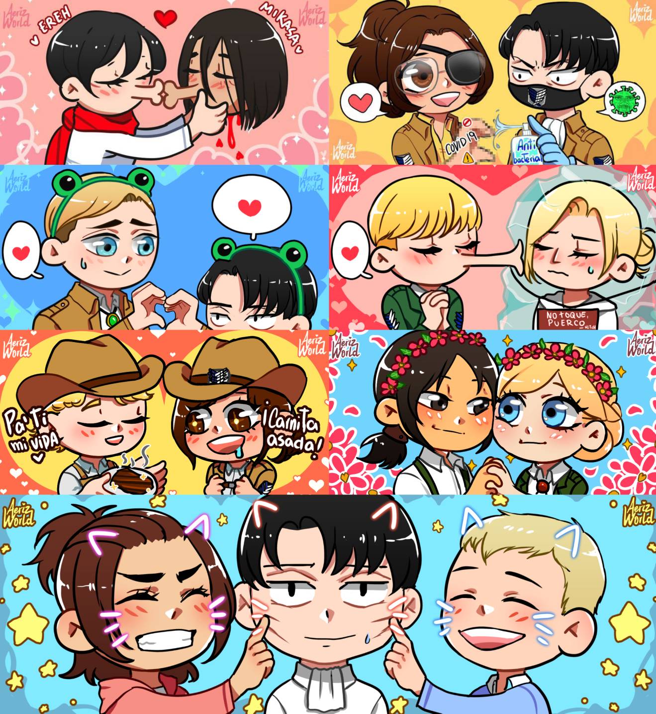 Shingeki no Kyojin matching icons