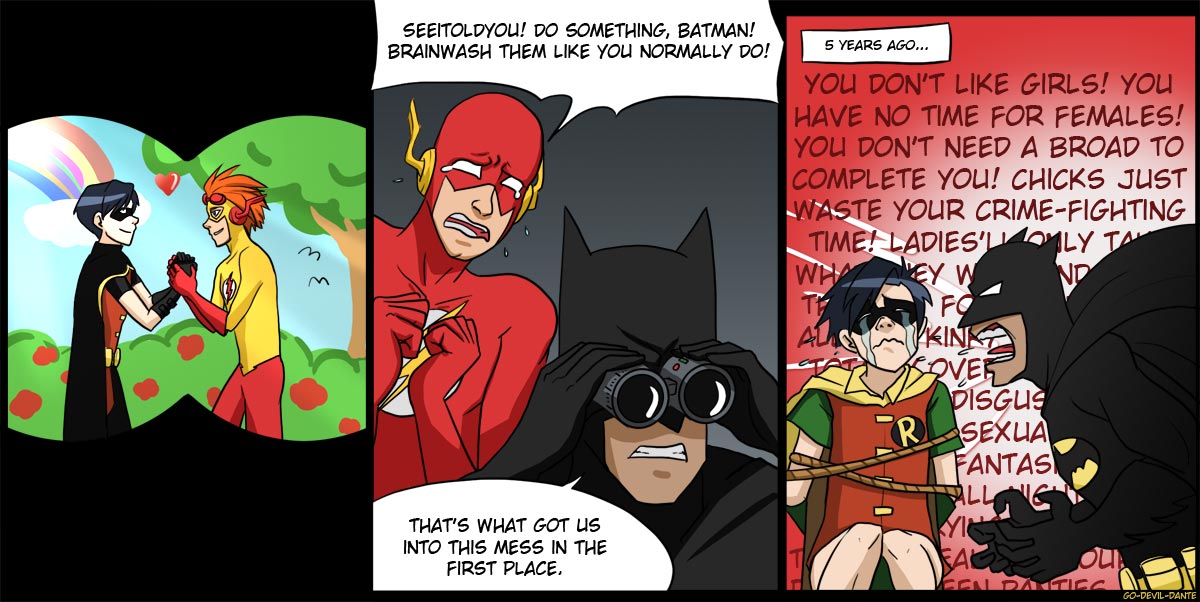 robin 1, batman OVER 9000