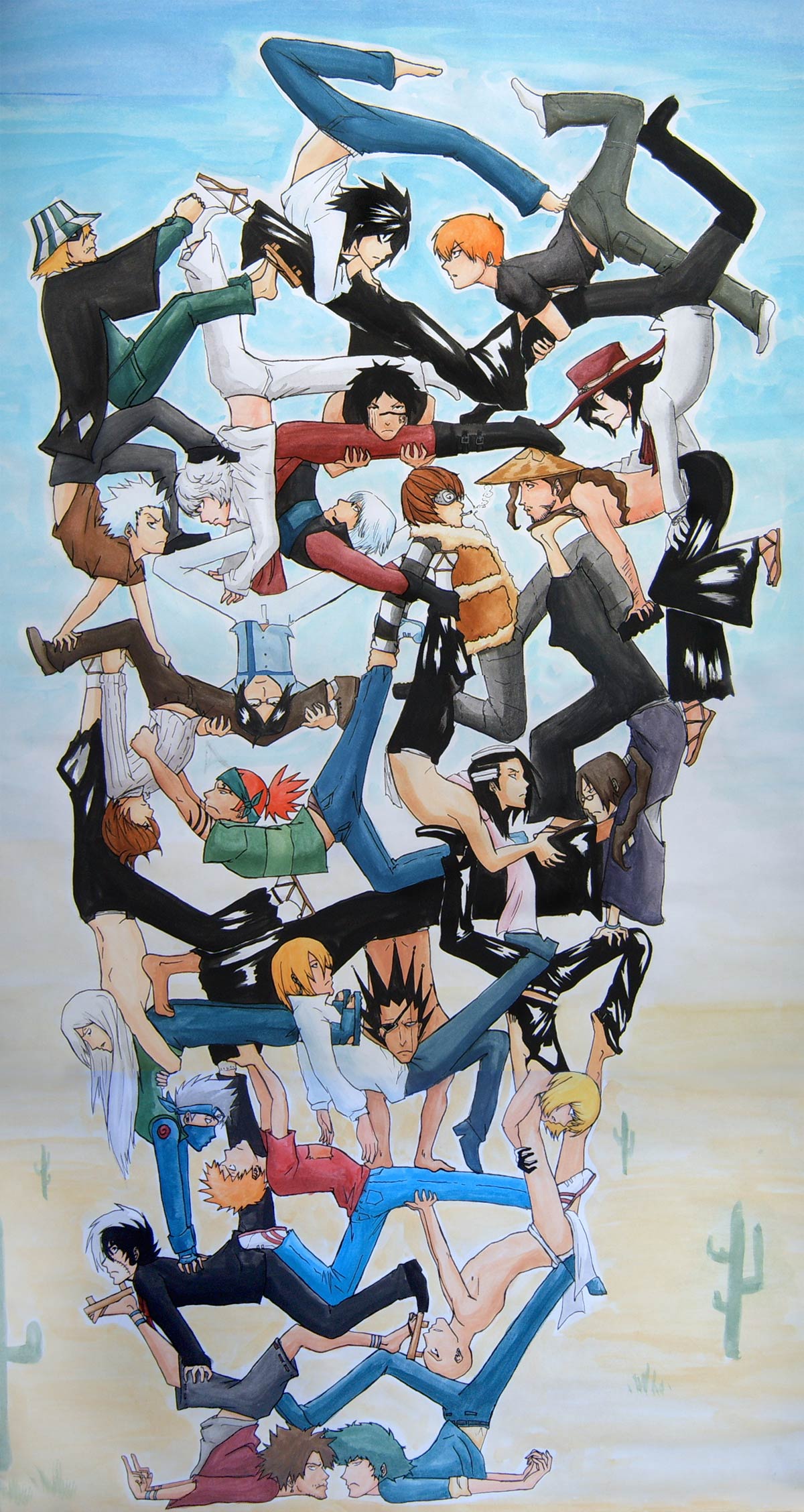 Bishie Pyramid by Go-Devil-Dante