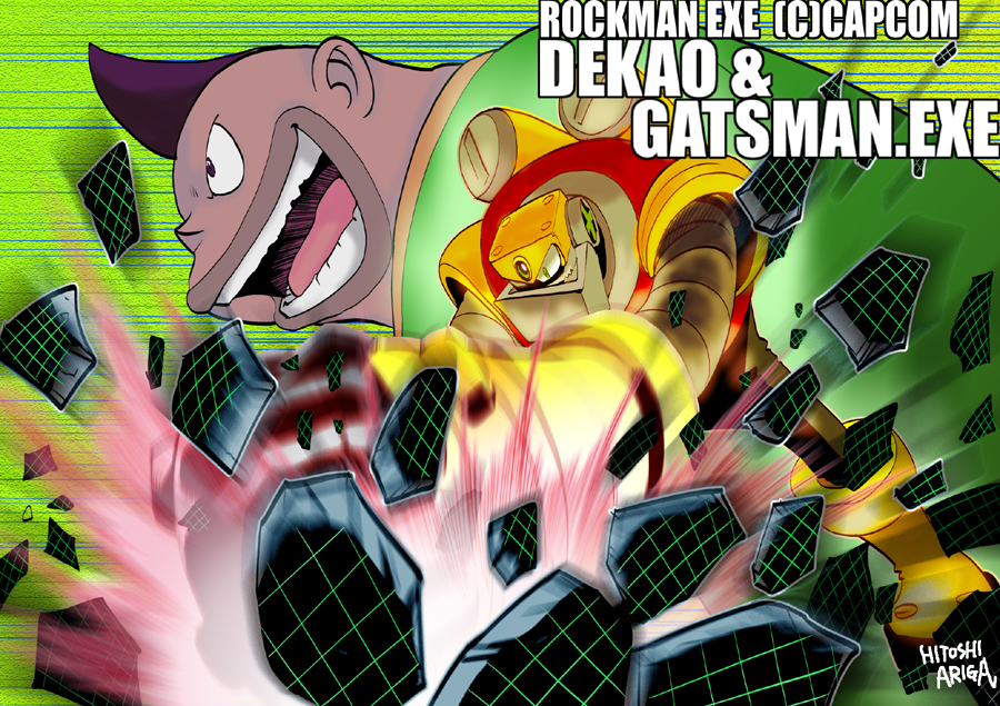 GutsMan.EXE by HitoshiAriga on DeviantArt